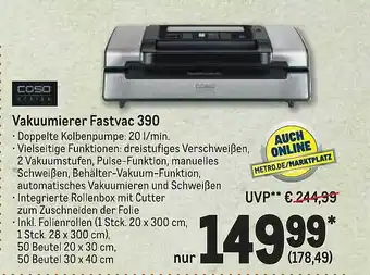 METRO Vakuumierer fastvac 390 Angebot