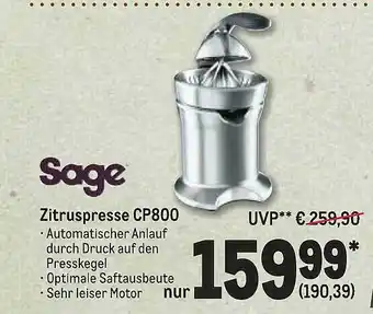 METRO Sage zitruspresse Angebot