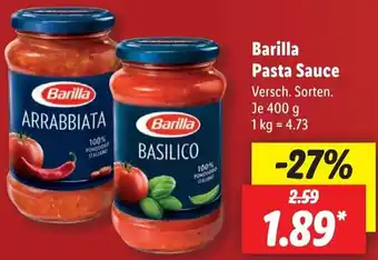 Lidl Barilla Pasta Sauce 400 g Angebot