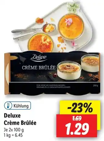 Lidl Deluxe Crème Brûlée 2x100 g Angebot