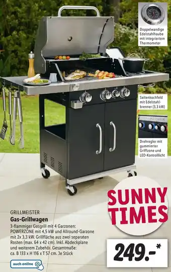 Lidl Grillmeister Gas Grillwagen Angebot