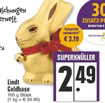 E-Center Lindt goldhase Angebot