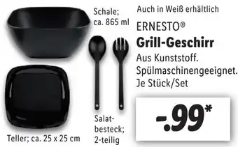 Lidl Ernesto Grill Geschirr Angebot