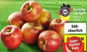 Lidl Deutsche rote Äpfel 2 kg Angebot