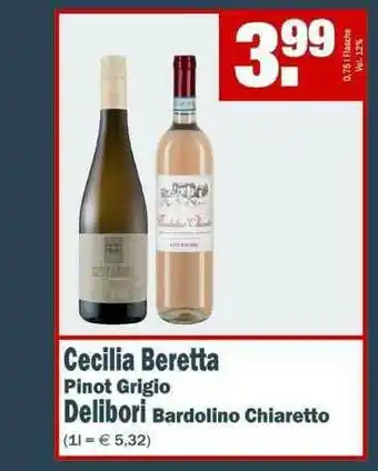 Fränky Getränke Cecilia Beretta Pinot Grigio Delibori Bardolino Chiaretto Angebot