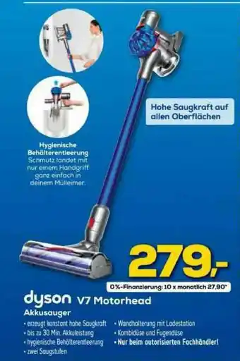 Euronics Dyson V7 Motorhead Akkusauger Angebot