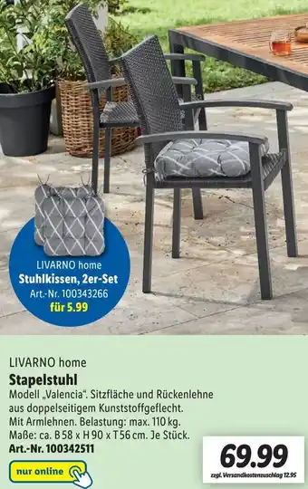 Lidl Livarno Home Stapelstuhl Angebot