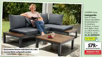 Lidl Livarno Home Loungeecke Angebot