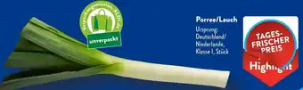 Aldi Süd Porree/Lauch Angebot