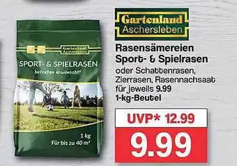 Famila Nord West Gartenland rasensämereien sport- & spielrasen Angebot