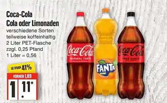 Edeka Frischemarkt Coca-cola cola oder limonaden Angebot