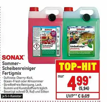 METRO Sonax Sommer-scheibenreiniger Fertigmix Angebot