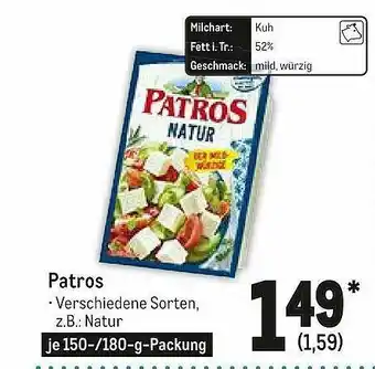 METRO Patros Angebot