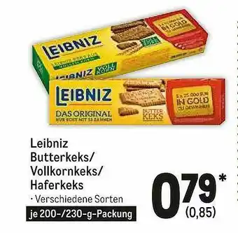 METRO Leibniz Butterkeks, Vollkornkeks Oder Haferkeks Angebot