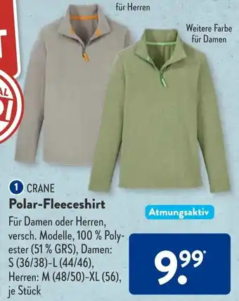 Aldi Süd Crane Polar Fleeceshirt Angebot