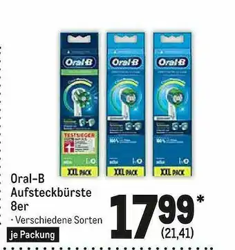 METRO Oral-b Aufsteckbürste 8er Angebot