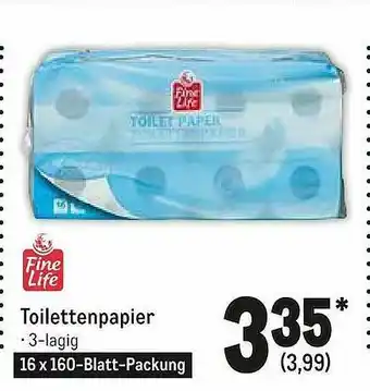 METRO Fine Life Toilettenpapier Angebot