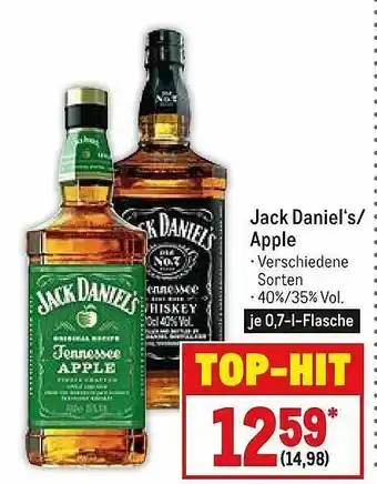 METRO Jack Daniel's Oder Apple Angebot