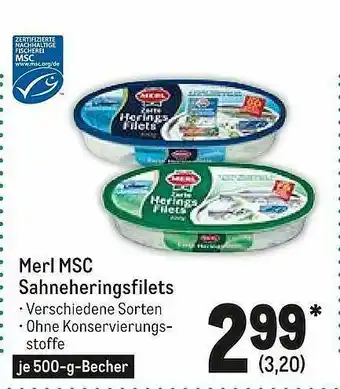 METRO Merl Msc Sahneheringsfilets Angebot