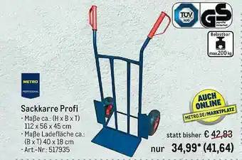 METRO Sackkarre Profi Metro Professional Angebot