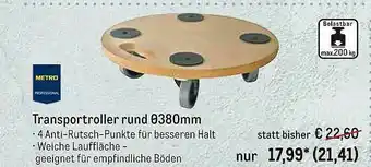 METRO Metro Professional Transportroller Rund ø 380 Mm Angebot