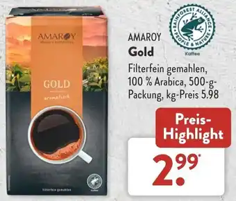 Aldi Süd Amaroy Gold 500 g Packung Angebot