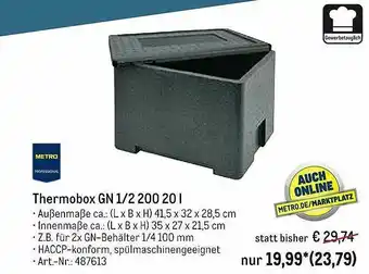 METRO Thermobox GN 1-2 200 20 L Angebot