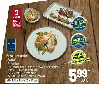 METRO Geschirrserie „ateo” Angebot