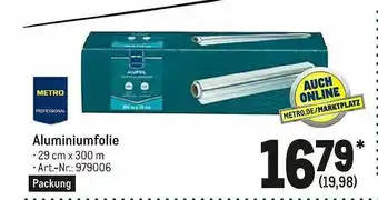 METRO Aluminiumfolie Angebot