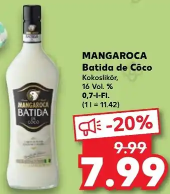 Kaufland Mangaroca Batida de Côco 0,7 L-Fl. Angebot