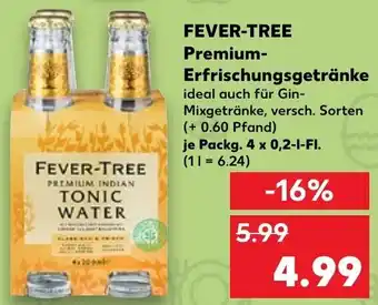 Kaufland Fever Tree Premium Erfrischungsgetränke Packg. 4x0,2 L-Fl. Angebot