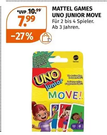 Müller Mattel Games UNO Junior Move Angebot