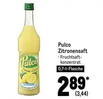 METRO Pulco zitronensaft Angebot