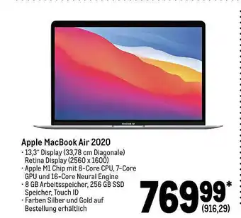 METRO Apple macbook air 2020 Angebot