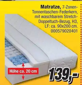 Opti Wohnwelt Matratze Angebot