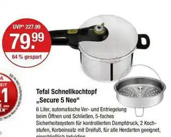 V Markt Tefal schnellkochtopf „secure neo“ Angebot