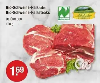 V Markt Bio-schweine-hals oder bio-schweine-halssteaks Angebot