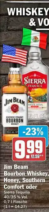 AEZ Jim beam bourbon whiskey, honey, southern comfort Angebot