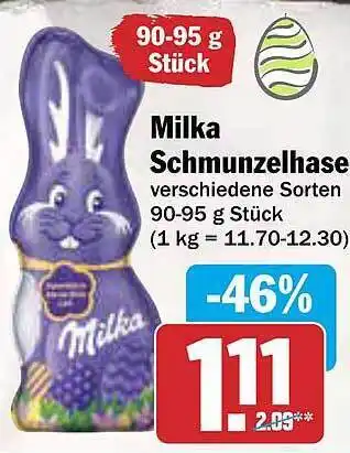 AEZ Milka schmunzelhase Angebot