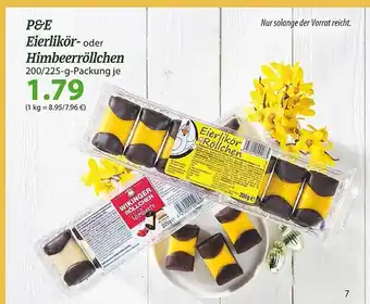 Famila Nord Ost P&e eierlikör- oder himbeerröllchen Angebot