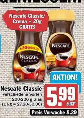 AEZ Nescafé classic verschiedene sorten Angebot