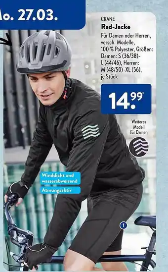 Aldi Süd Crane rad-jacke Angebot