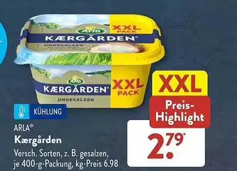 Aldi Süd Arla kærgården Angebot