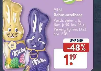 Aldi Süd Milka schmunzelhase Angebot