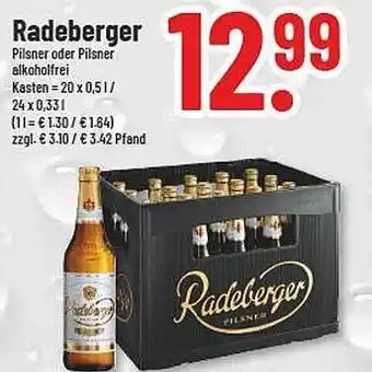 trinkgut Radeberger pilsner oder pilsner alkoholfrei Angebot