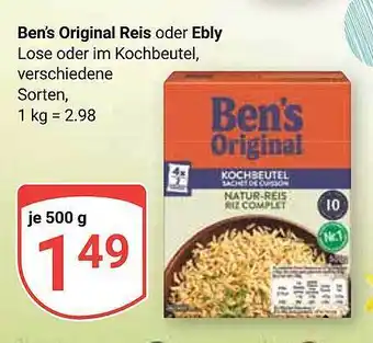 Globus Ben's original reis oder ebly Angebot