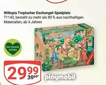 Globus Playmobil wiltopia tropischer dschungel-spielplatz Angebot