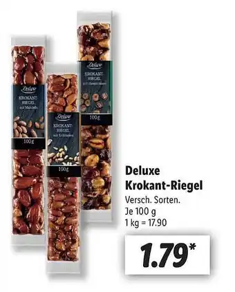 Lidl Deluxe krokat-riegel Angebot