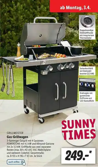 Lidl Grillmeister gas-grillwagen Angebot