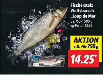 Lidl Fischerstolz wolfsbarsch „loup de mer“ Angebot